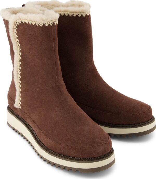 TOMS SUEDE WOMEN'S BERGEN BOOT 10021409 Dark Brown