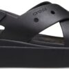Crocs™ Brooklyn 4U Cross Strap Sandal Black