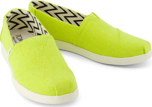 TOMS BRIGHT LIME HERITAGE CANVAS 10021924 Medium Green