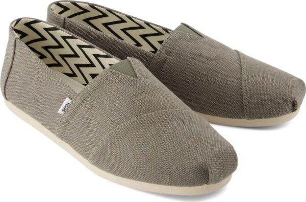 e70f11e5434b177199027c68e4749344 TOMS VETIVER GREY HERITAGE CANVAS 10021903 Grey