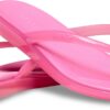 e79fe87bbddd98a700481381ec29516d Crocs™ Miami Jelly Round Toe Flip Women's Pink Lemonade Jelly