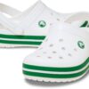 Crocs™ Crocband Clog Kid's 207005 White/Green Ivy