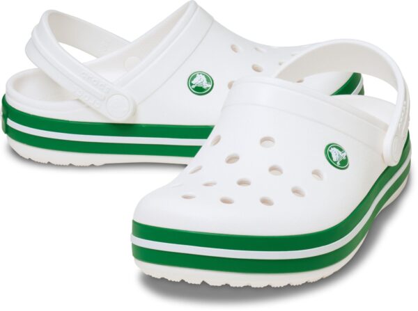 Crocs™ Crocband Clog Kid's 207005 White/Green Ivy
