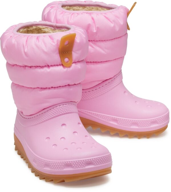 Crocs™ Classic Neo Puff Boot Kid's 207684 Pink Tweed/Gum