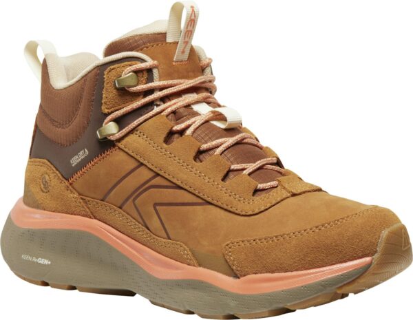 eaa9ecad05a963f9020017c5473f3838 Keen Leiki Leather Mid Wp Women's 1031189 Chipmunk/Bison