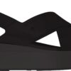 Crocs™ Brooklyn 4U Cross Strap Sandal Black