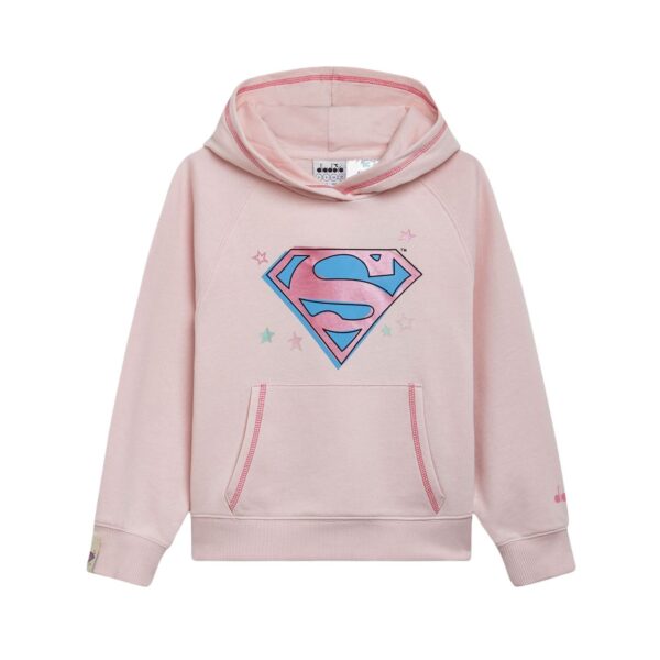 DIADORA JU.HOODIE SUPERHEROES Wild Rose (50207)