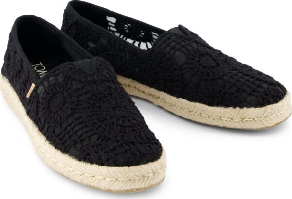 TOMS BLACK CROCHET LACE 10021938 Black