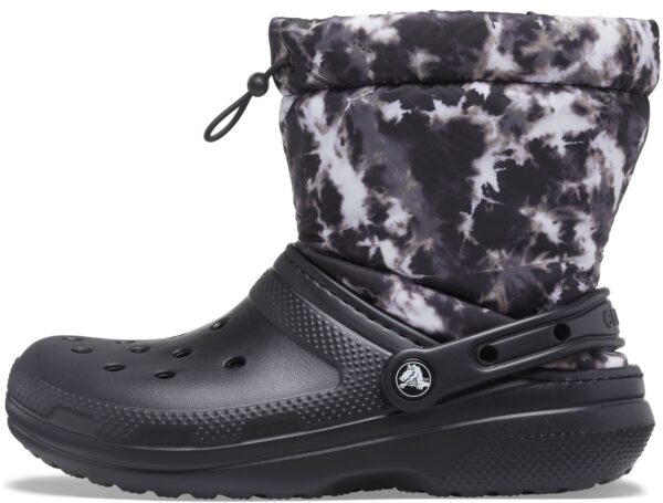 Crocs™ Classic Lined Neo Puff Tie Dye Boot Black