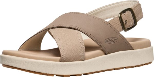 ee952cb4e04efe11982aa39689c77cb4 Keen ELLE LUXE CROSS STRAP 1030522 Plaza Taupe/Brindle