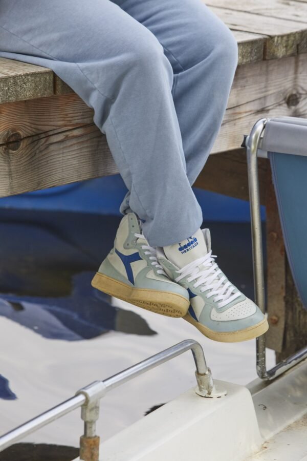 DIADORA Mi Basket Used Gray Dark Antique Silver