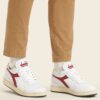 DIADORA Mi Basket Row Cut White/Garnet
