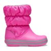 f28b6c547ced5608f971b5ecac18a0ae Crocs™ Kids' Winter Puff Boot Electric Pink/Light Grey