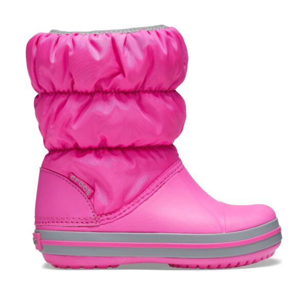 f28b6c547ced5608f971b5ecac18a0ae Crocs™ Kids' Winter Puff Boot Electric Pink/Light Grey