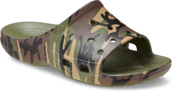 f3321ef5c3f5f8e12dabc7a117653303 Crocs™ Saturday Camouflage Slide Men's Army Green/Multi