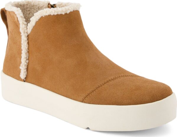 f3fa9e28dcdceed999c942c34bfd1020 TOMS SUEDE/FAUX WOMEN'S VERONA MID SNEAKER Brown
