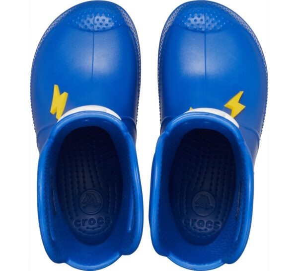 Crocs™ Handle It Lightning Bolt Rain Boot Kid's Blue Bolt