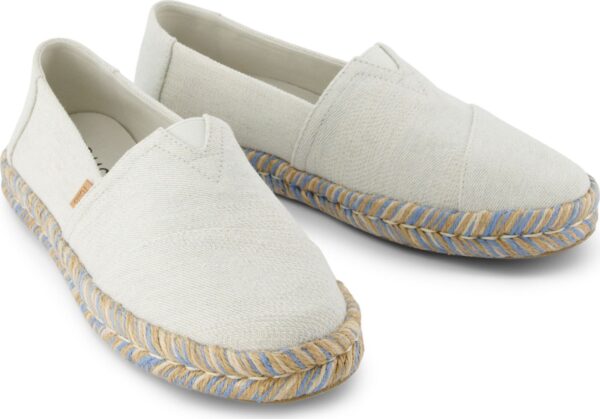 TOMS WHITE ONYX TEXTURED DENIM 10021934 White