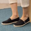 TOMS Recycled Cotton Women Alpargata Rope Black