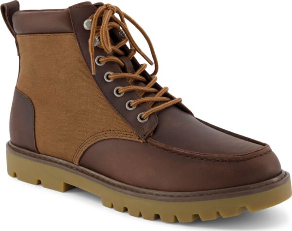 TOMS OAK WAXED CANVAS/LEATHER MEN'S BOOT 10021370 Brown