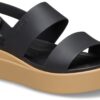Crocs™ Brooklyn Low Wedge Womens Black/Cashew