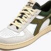 ff5b8496b515d7ec41f889198984b5a3 DIADORA Magic Basket Low Suede Leather White/Kombu Green
