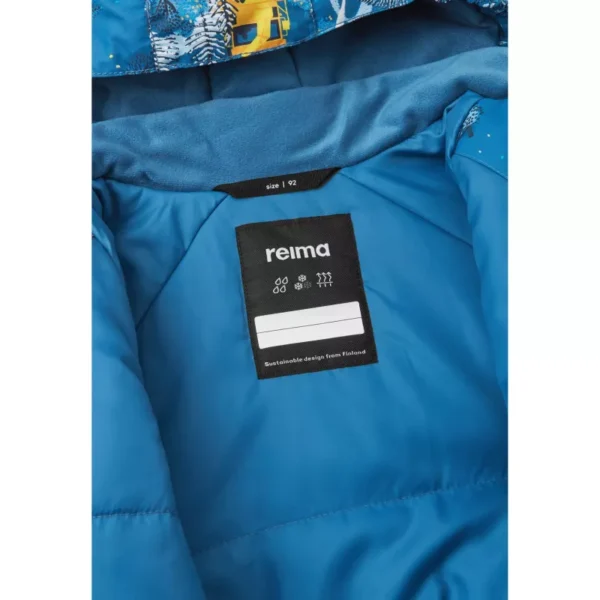 REIMA Puhuri 5100116B žieminis kombinezonas (Mėlynas/Kamaziukai)