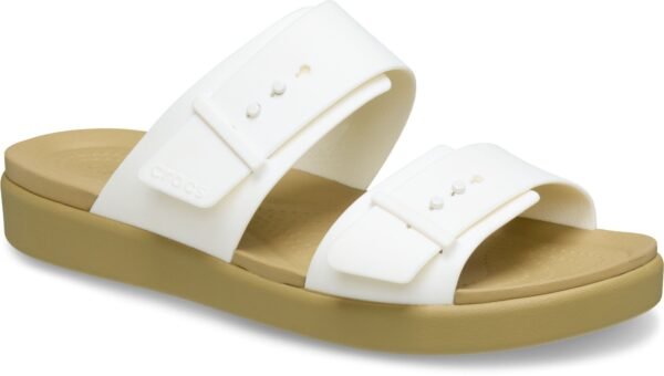 0ca6b8b907cbf054ac6d8f8b07bdb36b Crocs™ BROOKLYN BUCKLE LOW Chalk/Tan