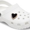 Crocs™ Black Heart with Gold Outline Multi