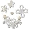 Crocs™ Crocs White Pearl Beaded 5 Pack 198445236426 Crocs White Pearl Beaded 5 Pack 198445236426