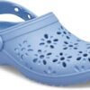 41134f4a0a8e8b4a1bb6cec509c6eb4a Crocs™ CLASSIC FLORAL CUT OUT CLOG KID'S Blue Haze