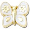Crocs™ Crocs Jibbitz Gold Pearlized Butterfly 198445375880 Crocs Jibbitz Gold Pearlized Butterfly 198445375880