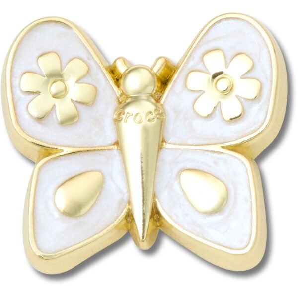 Crocs™ Crocs Jibbitz Gold Pearlized Butterfly 198445375880 Crocs Jibbitz Gold Pearlized Butterfly 198445375880