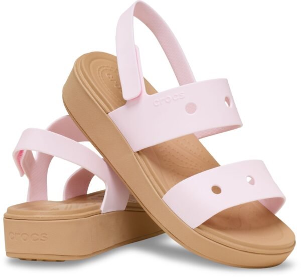 648ec40d29abf98ec22fea881e27aff8 Crocs™ Brooklyn Sandal Kid's Pink Milk/Cashew