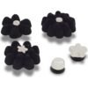 Crocs™ Jibbitz Black Velvet Flower 5 Pack 198445295560 Jibbitz Black Velvet Flower 5 Pack 198445295560
