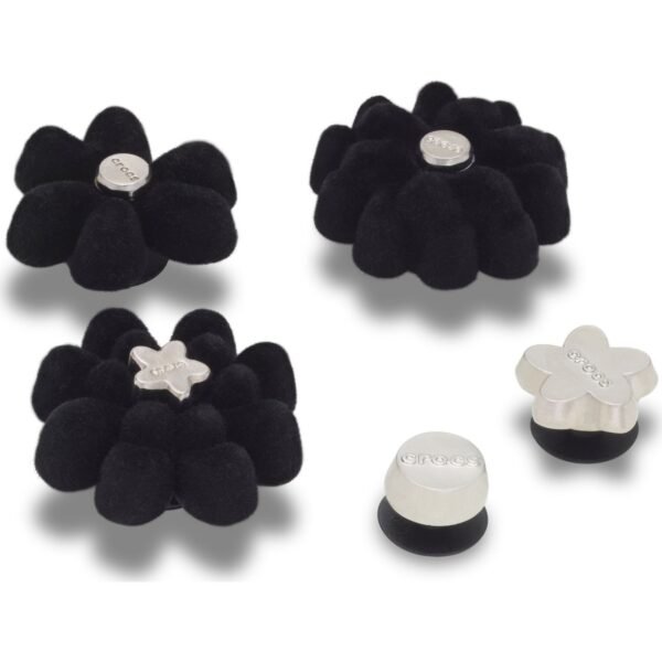 Crocs™ Jibbitz Black Velvet Flower 5 Pack 198445295560 Jibbitz Black Velvet Flower 5 Pack 198445295560