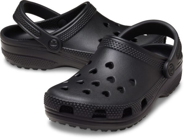 Crocs™ Classic Hearts Cut Out Clog Black