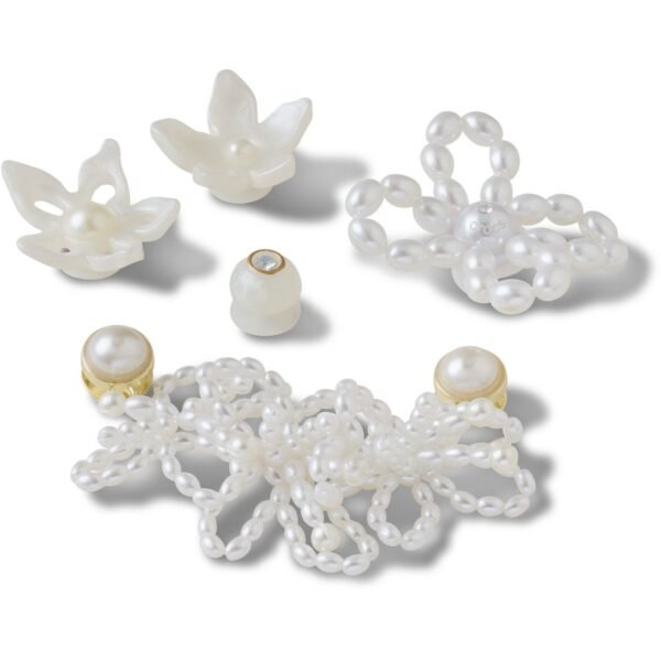 Crocs™ Crocs White Pearl Beaded 5 Pack 198445236426 Crocs White Pearl Beaded 5 Pack 198445236426