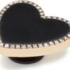 Crocs™ Black Heart with Gold Outline Multi