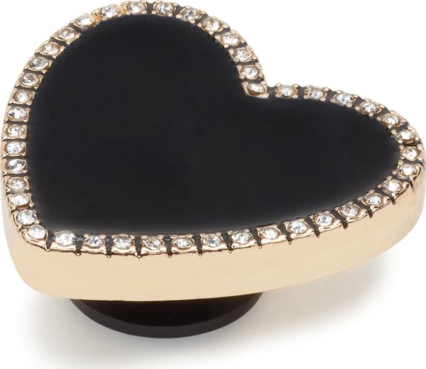Crocs™ Black Heart with Gold Outline Multi