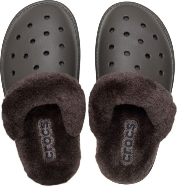 8a5a434f576214a7ce3b79c8e741a0ae Crocs™ Classic Fuzz Scuff Dark Cocoa