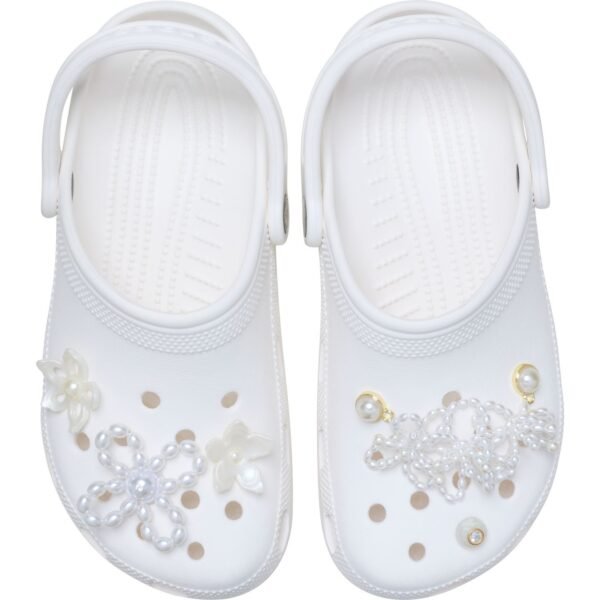Crocs™ Crocs White Pearl Beaded 5 Pack 198445236426 Crocs White Pearl Beaded 5 Pack 198445236426