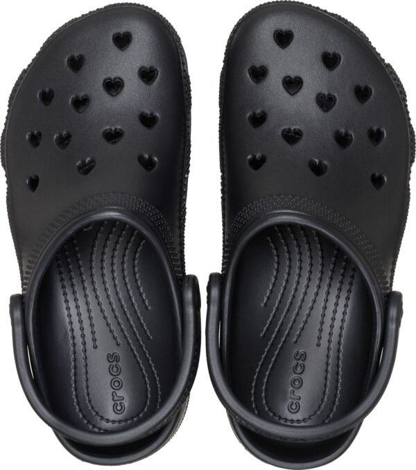 Crocs™ Classic Hearts Cut Out Clog Black