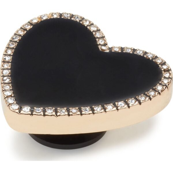 Crocs™ Black Heart with Gold Outline Multi