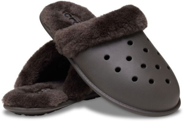 f07965ba0a00d52f718ad8bf5919543d Crocs™ Classic Fuzz Scuff Dark Cocoa