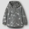 NAME IT Softshell kelnių ir striukės komplektas "Pilkas mamutas"