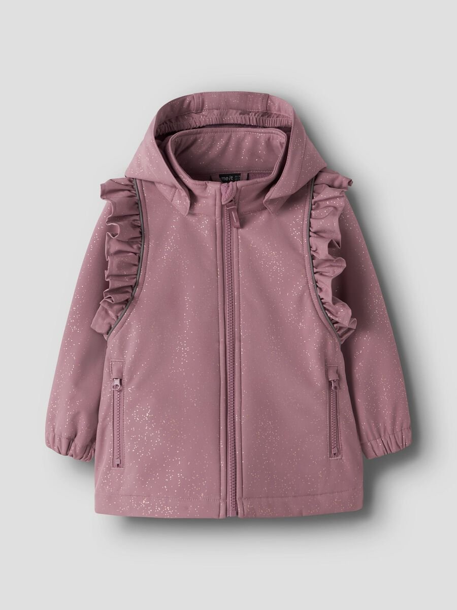 NAME IT Softshell striukė "Žėrutis" (Bordo)