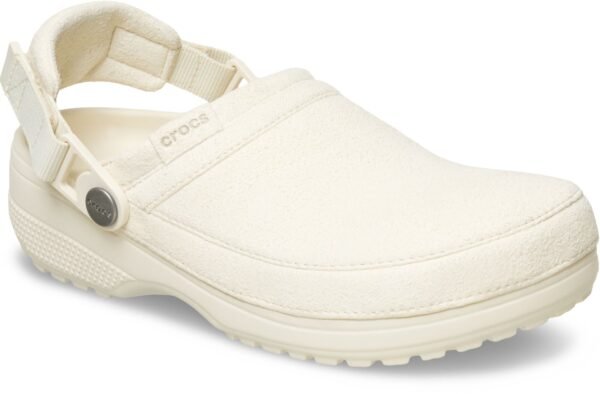 Crocs™ Classic Crafted Vegan Suede Clog Summit White